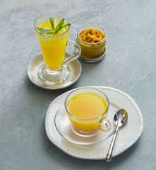 Turmeric, lemon and ginger tea