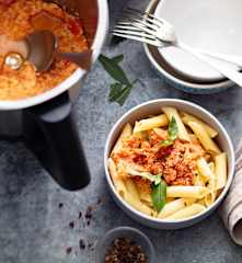 Babyfreundliche Bolognese mit Pute und roter Paprika