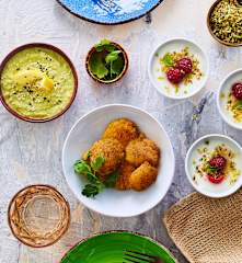 Menù: Falafel; Babaganoush; Malabi (Bimby Friend)