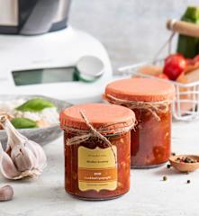 Słodko-kwaśny sos z cukinii i papryki