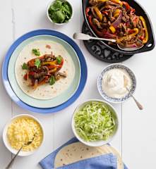 Beef fajitas