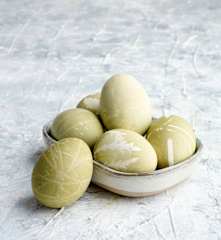 Huevos de color verde