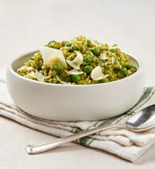 Risotto with Spinach and Peas