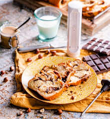 Babka fourrée chocolat-noisettes