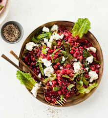 Bulgursalat mit Roter Bete und Kichererbsen