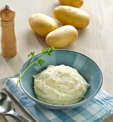Puré de patata con leche desnatada