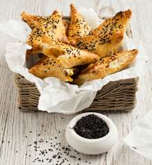 Süßkartoffel-Blätterteig-Ecken