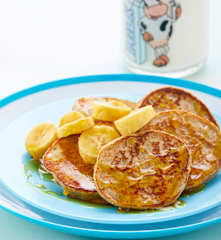 Hot cakes de plátano sin gluten