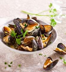 Moules au curry