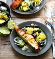 Saumon aux épices et pommes de terre