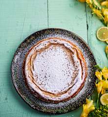 Bolo de requeijão e citrinos