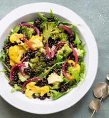 Poêlée de choux et lentilles, vinaigrette à l’érable