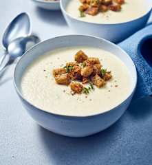 Blumenkohlsuppe mit Stilton