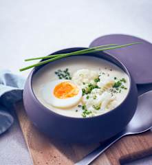 Kokos-Blumenkohl-Suppe