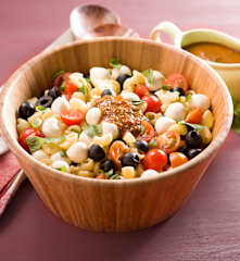 Ensalada de pasta caprese