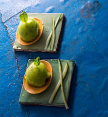 Nieve de pepino y limón