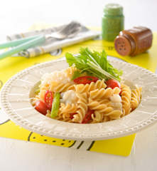 蒜香花枝螺旋麵