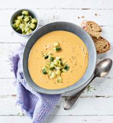 Zucchini-Chorizo-Suppe