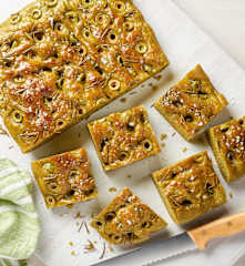 Spinach and Olive Focaccia