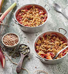 Crumble de fruits aux graines de courge