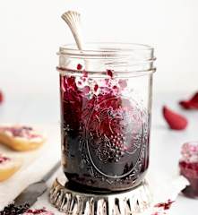 Mermelada de pétalos de rosa
