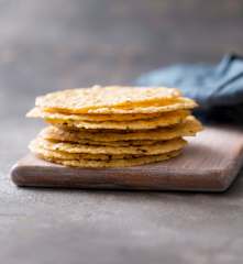 Parmesan cheese crisps