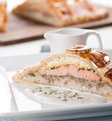 Coulibiac salmon pie