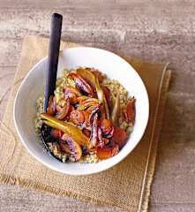 Légumes d'hiver au miel et au quinoa