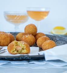 Prawn and saffron arancini