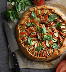 Ratatouille galette (Thermomix® Cutter)