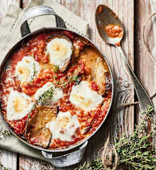 Gratin d'aubergines et de tomates