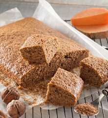 Bizcocho de calabaza y harina de espelta