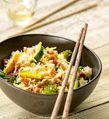 Asian-Style Rice with Eggs and Vegetables (TM5 Metric)