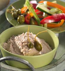 Thunfisch-Bohnen-Püree zu Gemüsestiften