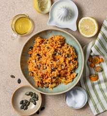 Hasenfrühstück - schnelle Apfel-Karotten-Mischung