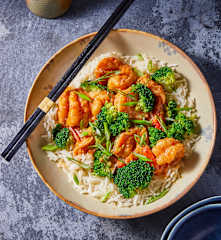 Udang dan Brokoli Szechuan