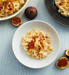 Risotto ai fichi e pecorino con cipolla croccante (Bimby Friend)