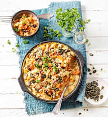 Kürbis-Möhren-Gratin