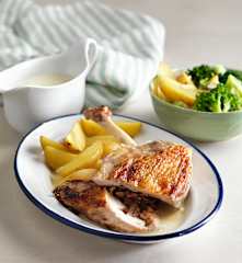 Perlhuhnbrust mit Kletzenfülle