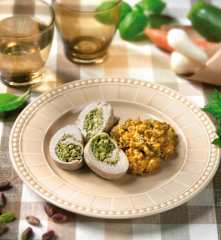 Petto di pollo con crema di zucchine