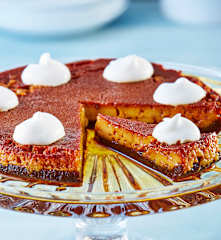 Pastel imposible al vapor