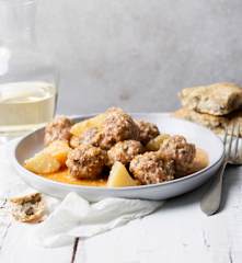 杏仁酱肉丸土豆