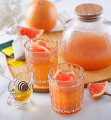 葡柚蜂蜜菊花茶