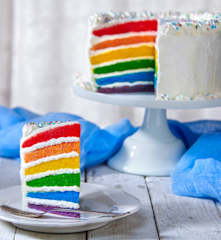 Rainbow cake (Torta Arcobaleno)