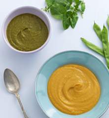 2 purés de borrego - introdução do feijão-verde e do agrião