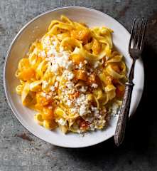 Tagliatelle with pumpkin