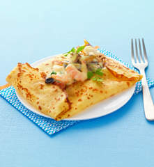 Gluten Free Savoury Pancakes with Seafood
