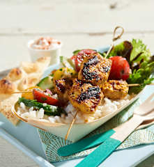 Chicken Tikka Bowls with Kachumber