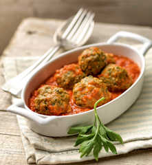 Boulettes de viande hachée à la sauce tomate