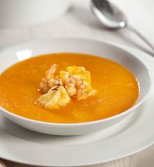 Monkfish and prawn soup